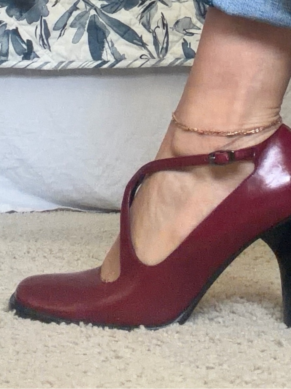 Via Spiga Red Leather Heels - Picture 2 of 8